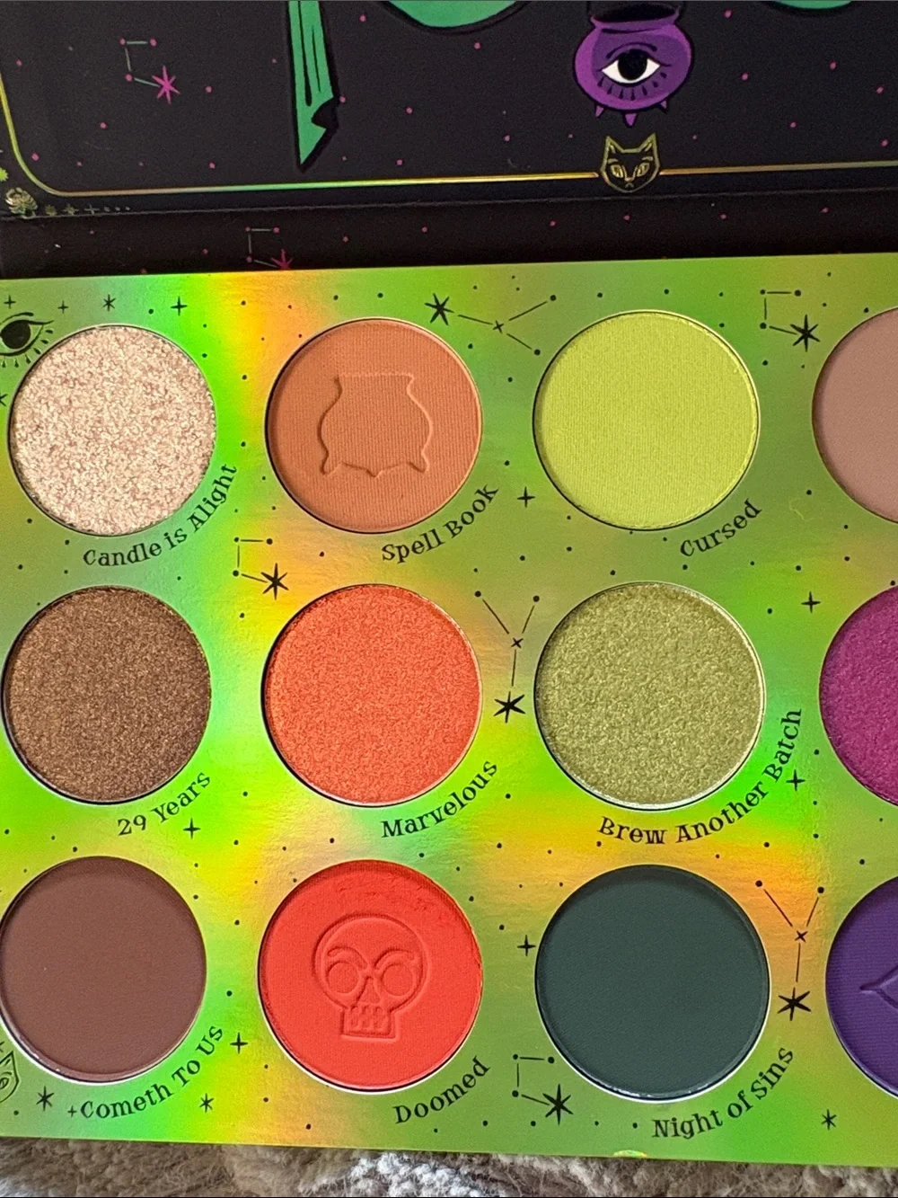 ColourPop Hocus Pocus 2 Palette with Trouble Brewing Super Shock Shadow
